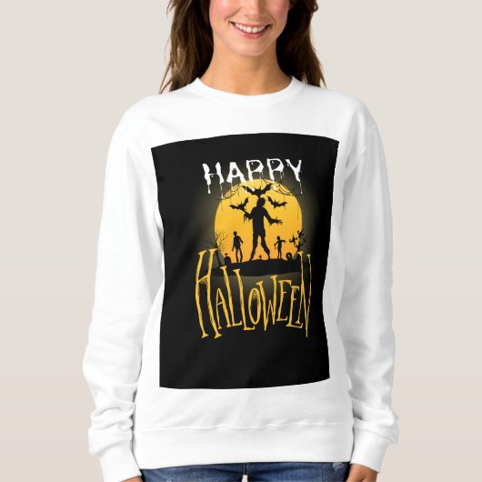 Spooky Happy Halloween Sweatshirt (Vorderseite)