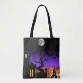 Spooky Haunted Night Halloween Tote Bag Tasche (Vorderseite)