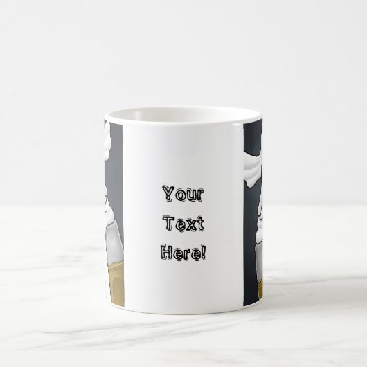 Spooky Haunting White Ghost Kaffeetasse (Mittel)