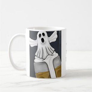 Spooky Haunting White Ghost Kaffeetasse