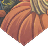 Spooky Havanese Hund Halloween Hexe und Pumpkin Tischdecke (Schrägansicht)