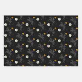 Spooky Headless Horseman Sleepy Hollow Halloween Geschenkpapier Set