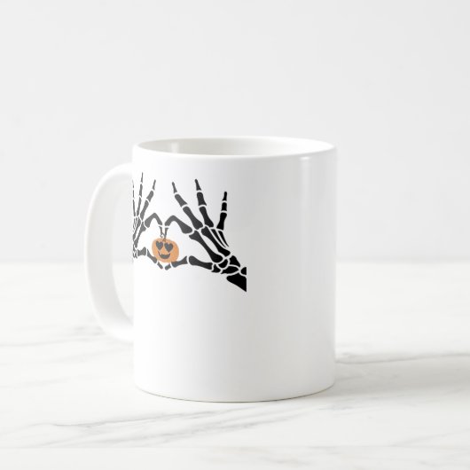 Spooky Heart Hands Classic Kaffeetasse (Vorderseite Links)