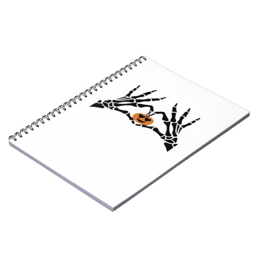 Spooky Heart Hands Classic Notizblock (Linke Seite)