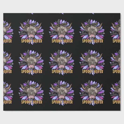 Spooky Heifer Geschenkpapier (Flach)
