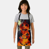 Spooky Helle Jack-O-Lantern All-over-Print-Schürze Schürze (Insitu)
