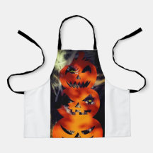 Spooky Helle Jack-O-Lantern All-over-Print-Schürze