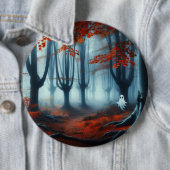 Spooky Herbstwald mit Gespenst Button (Beispiel)