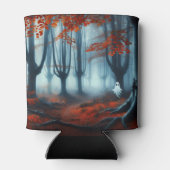 Spooky Herbstwald mit Gespenst Dosenkühler (Rückseite)