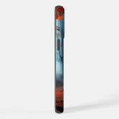 Spooky Herbstwald mit Gespenst iPhone Hülle (Rechte Seite)