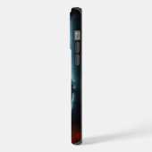 Spooky Herbstwald mit Gespenst iPhone Hülle (Linke Seite)