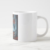 Spooky Herbstwald mit Gespenst Jumbo-Tasse (Rechts)