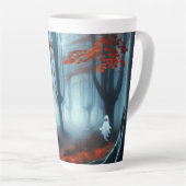 Spooky Herbstwald mit Gespenst Milchtasse (Rechte Ecke)