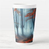 Spooky Herbstwald mit Gespenst Milchtasse (Vorderseite)