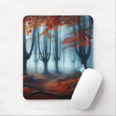 Spooky Herbstwald mit Gespenst Mousepad (Mit Mouse)