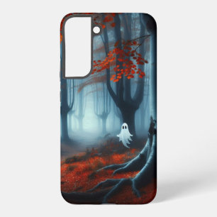 Spooky Herbstwald mit Gespenst Samsung Galaxy Hülle