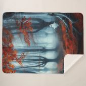 Spooky Herbstwald mit Gespenst Sherpadecke (Vorderseite (Horizontal))