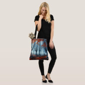 Spooky Herbstwald mit Gespenst Tasche (Am Model)