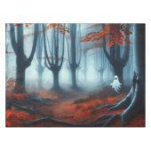 Spooky Herbstwald mit Gespenst Tischdecke (Vorderseite (Horizontal))