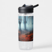 Spooky Herbstwald mit Gespenst Trinkflasche (Links)
