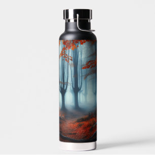 Spooky Herbstwald mit Gespenst Trinkflasche