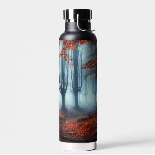 Spooky Herbstwald mit Gespenst Trinkflasche (Links)