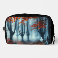 Spooky Herbstwald mit Gespenst