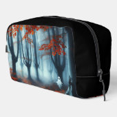 Spooky Herbstwald mit Gespenst Waschbeutel (Rechte Ecke)