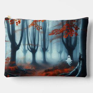 Spooky Herbstwald mit Gespenst Zubehörtasche