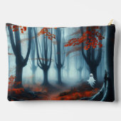 Spooky Herbstwald mit Gespenst Zubehörtasche (Rückseite)