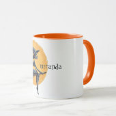 Spooky Hexe auf Broomstick Tasse (VorderseiteRechts)