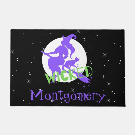 Spooky Hexe Fußmatte (Vorderseite)