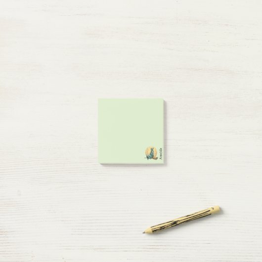 Spooky Hexe Green Post-it Klebezettel (Auf Schreibtisch)