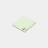 Spooky Hexe Green Post-it Klebezettel (angewinkelt)