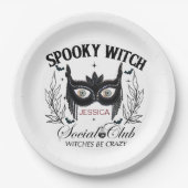 Spooky Hexe Halloween-Party 30. Geburtstag Pappteller (Vorderseite)