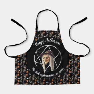 Spooky Hexe Halloween Schürze- schwarz- 🎃 👻 Schürze