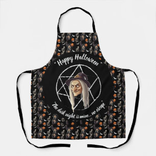 Spooky Hexe Halloween Schürze- schwarz- 🎃 👻 Schürze