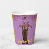 Spooky Hexe Pappbecher (Rückseite)