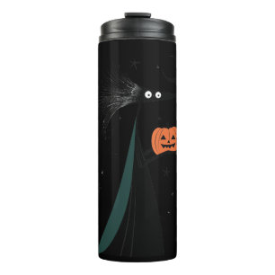 Spooky Hexe und Pumpkin - kosmisches Halloween Thermosbecher