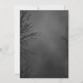 Spooky Hexe und Spider Halloween-Party Einladung (Rückseite)