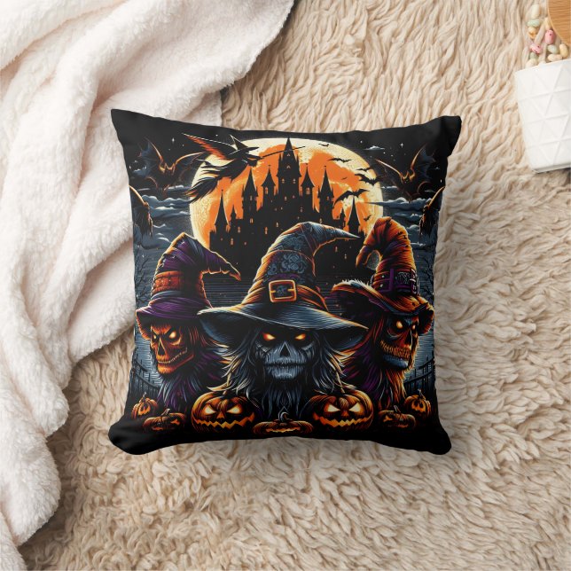 Spooky Hexen Ansammlung zu Halloween Kissen (Decke)