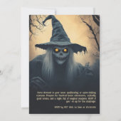 Spooky Hexen Halloween Feier Einladung (Rückseite)