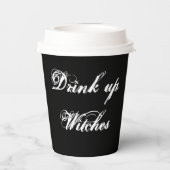 Spooky Hexen Halloween Papiertasse Pappbecher (Rückseite)