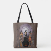 Spooky Hexen Halloween-Party Tasche (Rückseite)