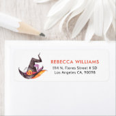 Spooky Hexen Hut und Schnauze Broche (Insitu)