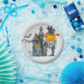 Spooky Hexen thematisch Halloween Papierplatte Pappteller (Party)