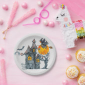 Spooky Hexen thematisch Halloween Papierplatte Pappteller (Party)