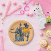 Spooky Hexen thematisch Halloween Papierplatte Pappteller (Party)