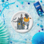 Spooky Hexen thematisch Halloween Papierplatte Pappteller (Party)