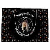 Spooky Hexengebäckchen Halloween 🎃 🧙 ♀️ Große Geschenktüte (Rückseite)